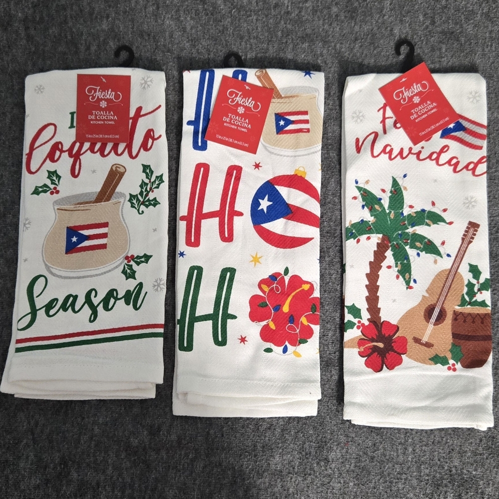 Festive Holiday Kitchen Towels Set - Picture 2 of 16